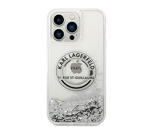 Karl Lagerfeld KLHCP14XLCRSGRS Coque de Protection Rigide pour iPhone 14 Pro Max