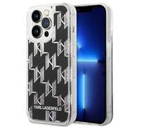Karl Lagerfeld Klhcp14Xlmnmk Iphone 14 Pro Max 6.7 Hardcase Black/Black Liquid Glitter Monogram