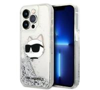 KARL LAGERFELD KLHCP14XLNCHCS Coque pour iPhone 14 Pro Max 6,7" Argent Coque Rigide G