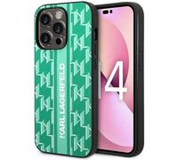 Karl Lagerfeld KLHCP14XPGKLSKN Coque Rigide pour iPhone 14 Pro Max 6,7" Motif Monogramme Vert/Vert