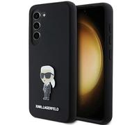 Karl Lagerfeld KLHCS23MSMHKNPK S23+ S916 noir Silicone Ikonik Metal Pin Housse de protection