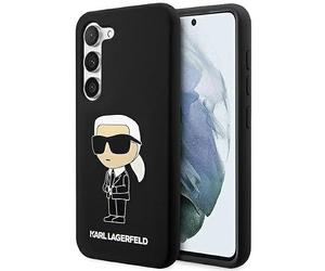 KARL LAGERFELD KLHCS23MSNIKBCK Coque en Silicone pour Samsung S23+ S916 Noir