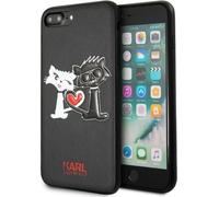Karl Lagerfeld KLHCS8LCL1BK S8 Plus G955 hardcase noir Choupette in love Housse de protection