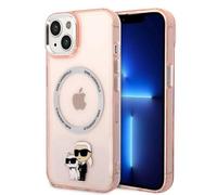 Coque Karl en TPU rigide pour Apple iPhone 14 Plus/15 Plus 6,7 - rose