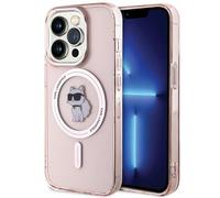 Karl Lagerfeld IML Choupette Étui MagSafe, Rose - iPhone 15 Pro
