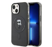 KARL LAGERFELD KLHMP15SHFCKNOK Coque pour iPhone 15 6,1" Noir Rigide IML Iconique