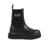 Karl Lagerfeld - Kreeper Lo Kable Knit Boot - Femme - Chaussures - Noir - Taille: 40 EU