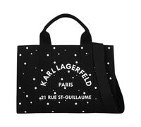 Karl Lagerfeld – Sac cabas Carré Perles en coton Noir Taille One Size