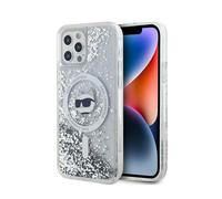 Karl Lagerfeld Liquid Glitter Choupette Head MagSafe - iPhone 12 / iPhone 12 Pro Case (Transparent)