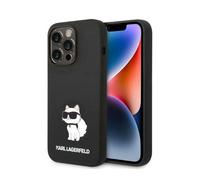 Karl Lagerfeld Liquid Silicone Choupette NFT Case pour iPhone 14 Pro Max noir