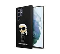 Karl Lagerfeld Liquid Silicone Ikonik Case, Noir - Galaxy S24 Ultra