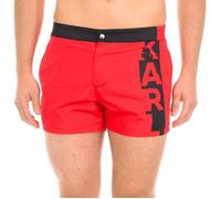 Karl Lagerfeld Maillot de bain homme avec logo verticale Homme Rouge S