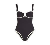 Karl Lagerfeld Maillot de bain 'Signature' noir / blanc, Taille XS