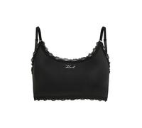 Karl Lagerfeld Maillot de corps ' Bralette mit Signature-Spitzenbesatz ' noir, Taille M