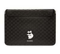 Karl Lagerfeld Manchon KLCS14SAKHPCK 14" Noir Saffiano Monogram Choupette