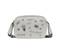 KARL LAGERFELD Maybelle Crossbody, Cross-Body Femmes, Blanc Hiver Multi Pin, Taille Unique