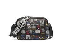 KARL LAGERFELD Maybelle With Love from Paris Sac à main - Bandoulière Femme (lot de 1), Combo Multi Noir, M, Maybelle With Love from Paris