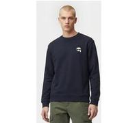 Karl Lagerfeld Sweat-shirt bleu foncé / blanc, Taille XXL