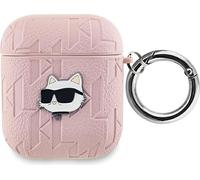 Karl Lagerfeld Monogram Choupette Head - Étui AirPods 1/2 gen (rose)