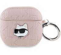 Karl Lagerfeld Monogram Choupette Head - Étui AirPods 4 (różowy)