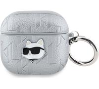 Karl Lagerfeld Monogram Choupette Head - Étui AirPods 4 (srebrny)