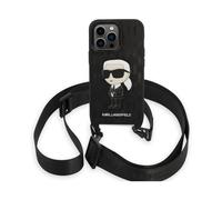 Karl Lagerfeld Monogram Ikonik Patch Case, Noir - iPhone 14 Pro