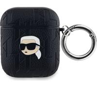 Karl Lagerfeld Monogram Karl Head - Étui AirPods 1/2 gen (noir)