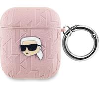 Karl Lagerfeld Monogram Karl Head - Étui AirPods 1/2 gen (rose)