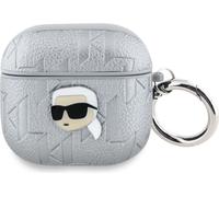 Karl Lagerfeld Monogram Karl Head - Étui pour AirPods 4 (srebrny)