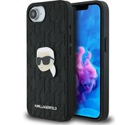 Karl Lagerfeld Monogram Karl tête Pin Apple iPhone 16e noir