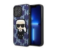 Karl Lagerfeld Monogramm Iconic Patch Case, bleu - iPhone 13 Pro Max