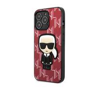 Karl Lagerfeld Monogramm Iconic Patch Case, Rouge - iPhone 13 / 13 Pro