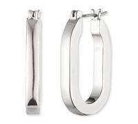 Karl Lagerfeld Paire de boucles d'oreilles créoles Paris Link Rhodium