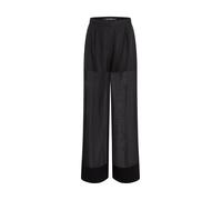 Karl Lagerfeld - Sheer Organza Pantalons - Femme - Pantalons - Noir - Taille: 38 FR