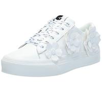 Karl Lagerfeld Paris Georgia Baskets à Lacets pour Femme, Blanc Brillant, 6