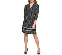 Karl Lagerfeld Paris Ld2ae758-xsf-4 Robe décontractée, Noir et Blanc Doux, 38 Femme