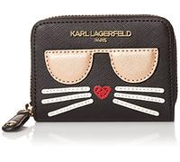 KARL LAGERFELD Paris Maybelle, Portefeuille Femme, Noir/doré, Taille Unique