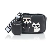 Karl Lagerfeld Paris Maybelle Sac à bandoulière, Noir Combo, Medium