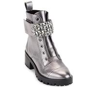 Karl Lagerfeld Paris mens Pippa Combat Boot, Silver, 8.5 US