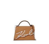 Karl Lagerfeld Signature 2.0 Sac à main Cuir 21.5 cm brun