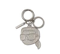 Karl Lagerfeld Porte-clés ' K/IKONIK KARL SCHLÜSSELANHÄNGER MIT STRASS ' argent, Taille One Size