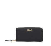 KARL LAGERFELD Portefeuille zippé Continental K/Signature Noir