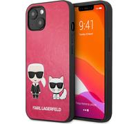 Karl Lagerfeld PU Leather Karl & Choupette Embossed - iPhone 13 Mini Case (