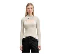 Karl Lagerfeld - Pull à fines côtes - Femme - Pulls - Gris - Taille: 40 FR