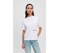 Karl Lagerfeld Jeans Reg Box Floral Short Sleeve T-shirt Blanc S Femme