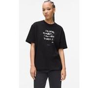 KARL LAGERFELD JEANS, Femme, T-Shirt Karlism À Manches Courtes, Coupe Décontractée, Noir, L