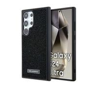 Karl Lagerfeld Rhinestone Metal Logo - Étui Samsung Galaxy S24 Ultra (noir)
