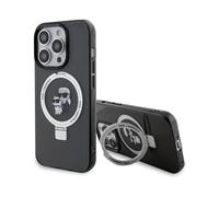 Karl Lagerfeld Ring Stand Karl & Choupette Etui KLHMP15XHMRSKCK, Noir - iPhone 15 Pro Max