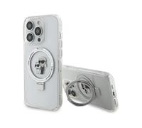 Karl Lagerfeld Ring Stand Karl & Choupette MagSafe Case, Blanc - iPhone 14 Pro Max