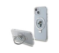 Karl Lagerfeld Ring Stand Karl & Choupette MagSafe Case, Blanc - iPhone 15 / 14 / 13